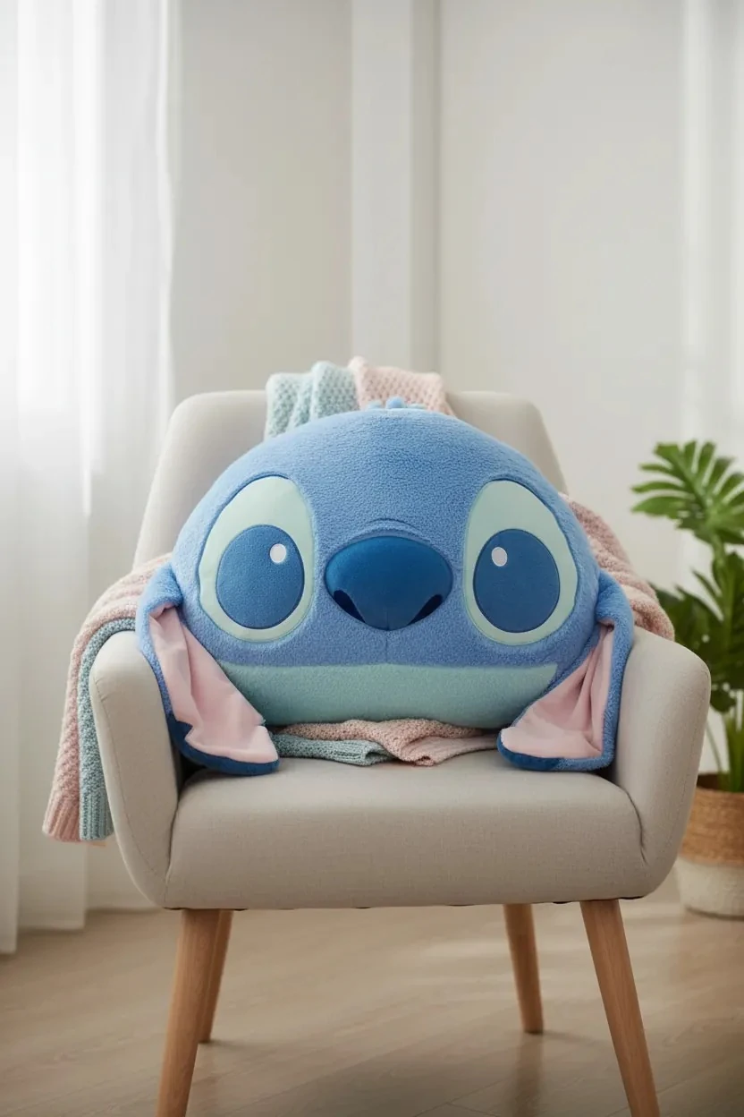 Disney Lilo&Stitch Lisanslı 55 cm Büyük Yastık