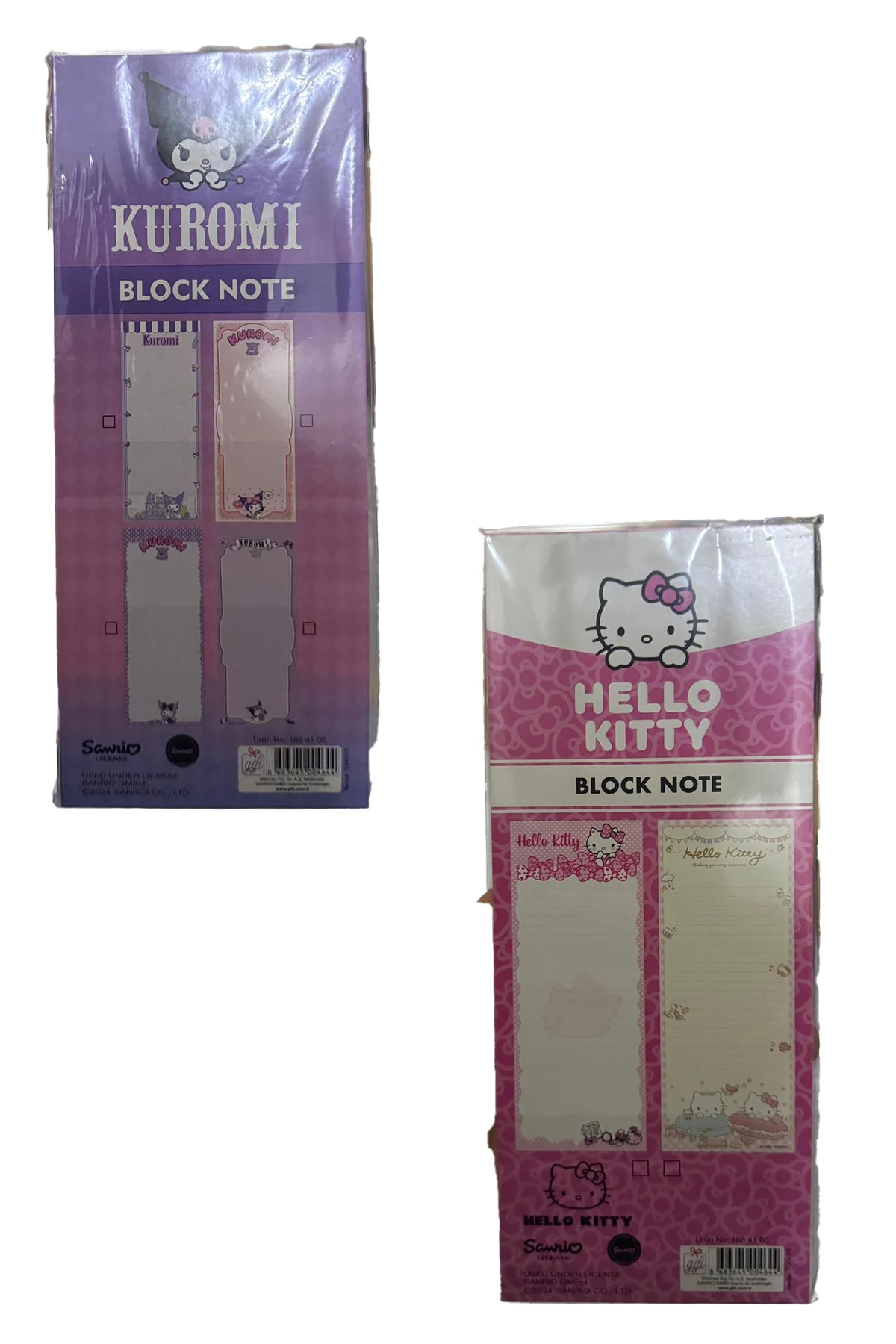 Sanrio Lisanslı 9X22,7 Bloknot