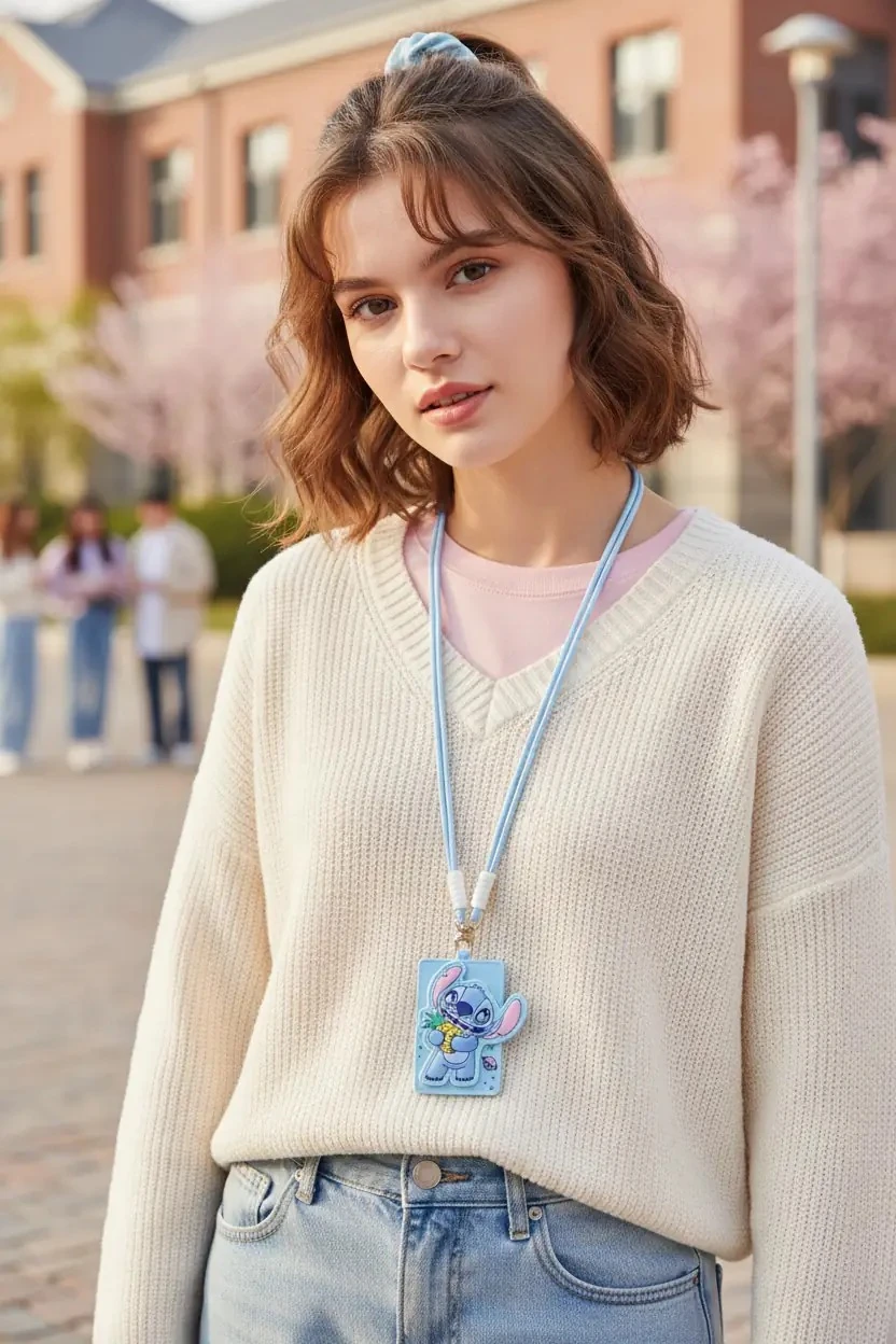 Disney Lilo&Stitch Lisanslı Kart Tutuculu Anahtarlık (Stitch)