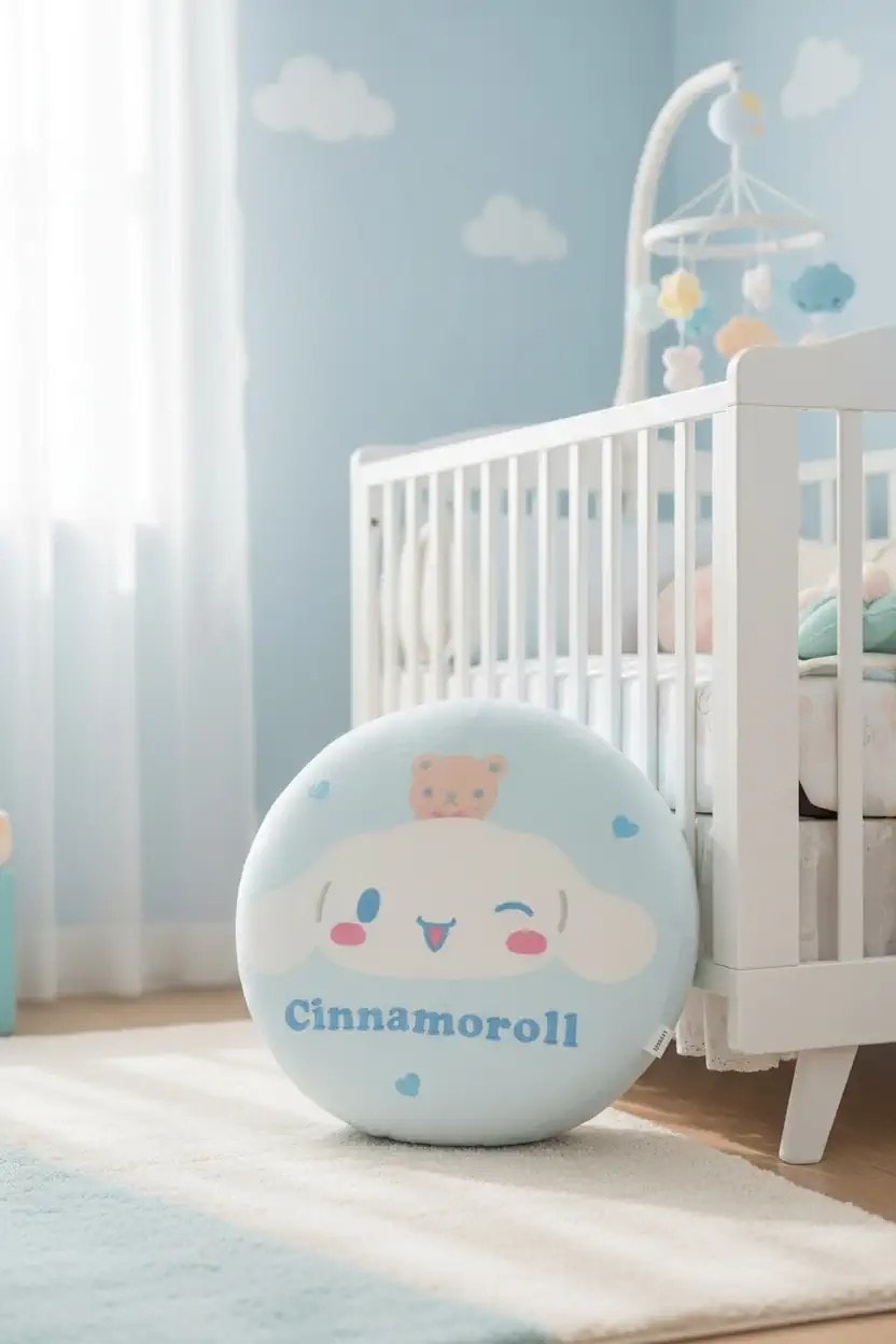 Sanrio Lisanslı Hafızalı Şekerleme Yastığı (Cinnamoroll) 40Cm
