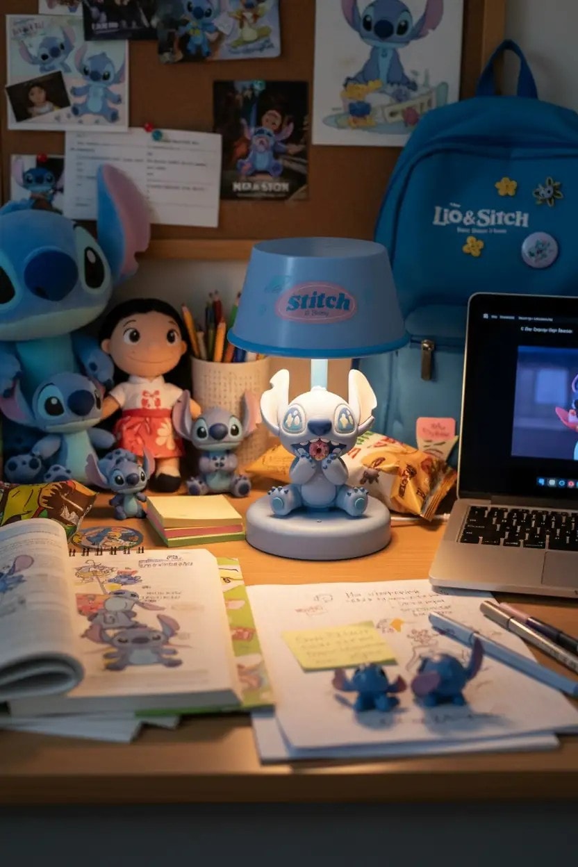 Disney Lilo&Stitch Lisanslı Parti Serisi Masa Gece Lambası