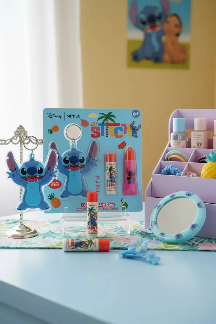 MINISO Disney Lisanslı Lilo & Stitch Nemlendirici Dudak Balsamı – Parlak ve Bakımlı Görünüm