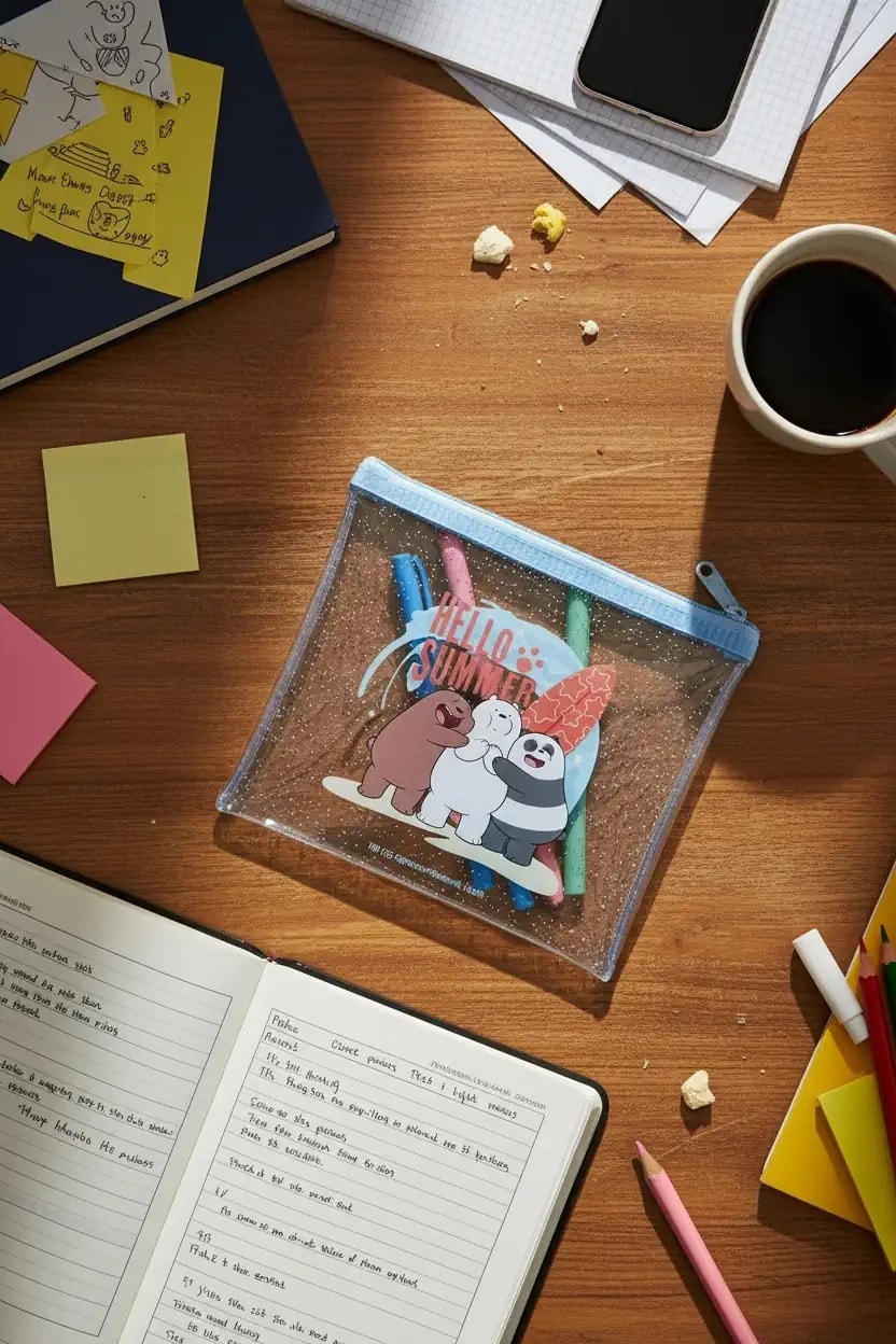 We Bare Bears Lisanslı PVC Kalemlik
