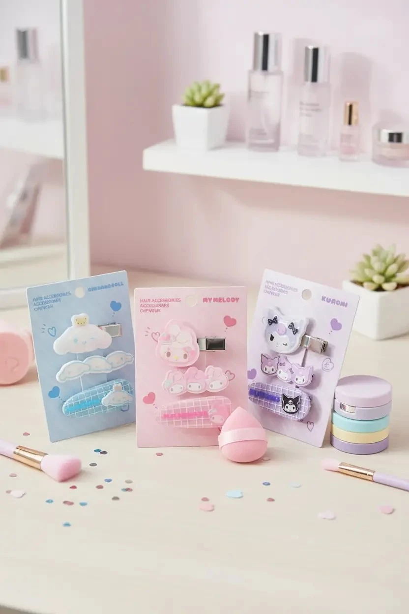 Hello Kitty Lisanslı Saç Tokası (3 adet)