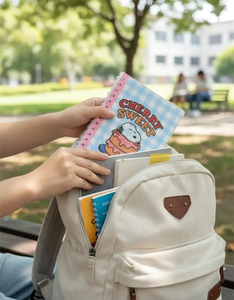 Snoopy Lisanslı A5 PP Kapak Spiral Telli 80 Yaprak Not Defteri