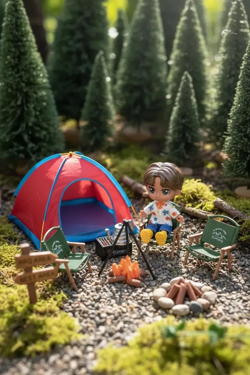 Bebekli Kamp Oyuncak Seti – Kamp Temalı Figür Ve Aksesuar Serisi