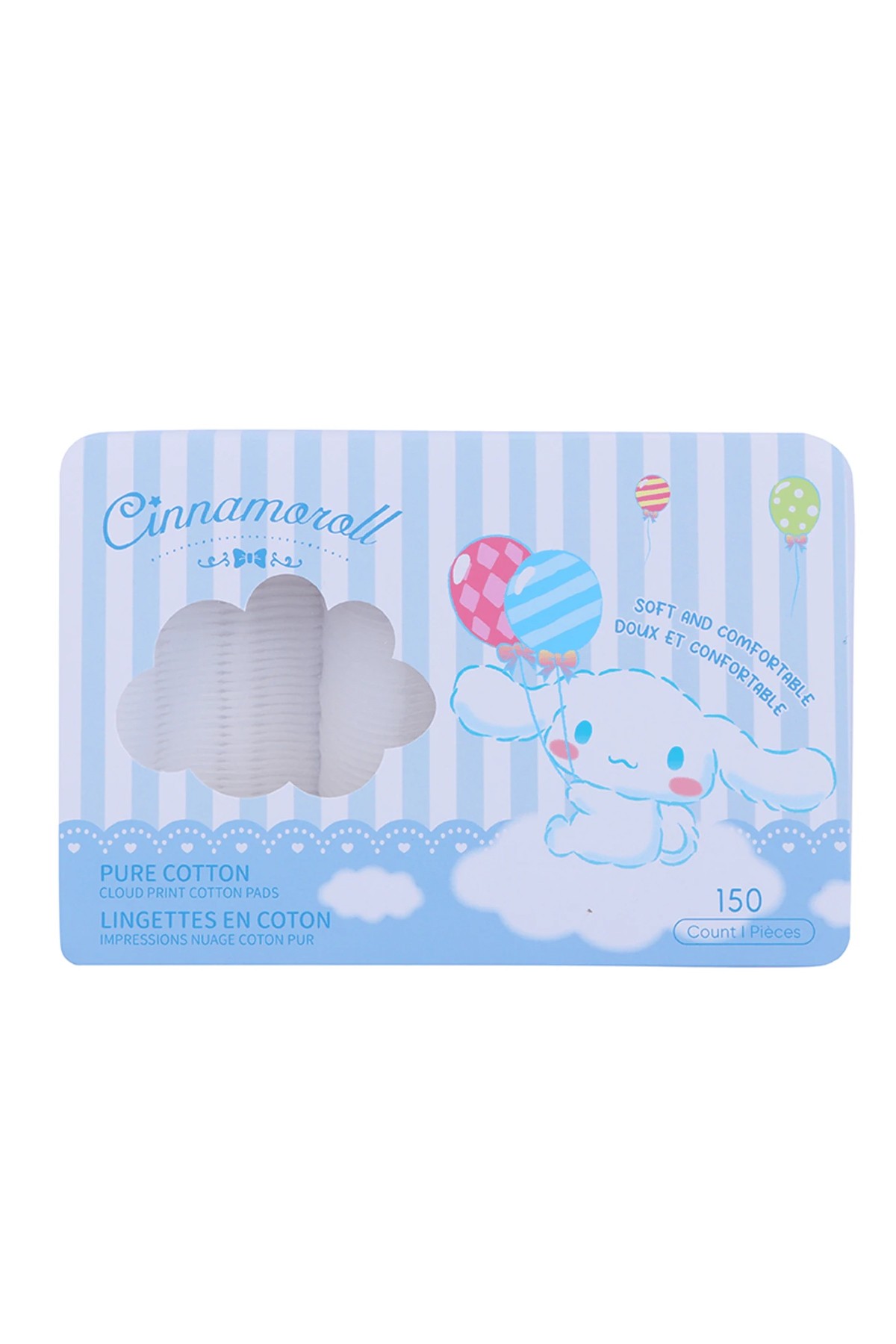 Sanrio Lisanslı Cinnamoroll Bulut Desenli Makyaj Temizleme Pamuğu