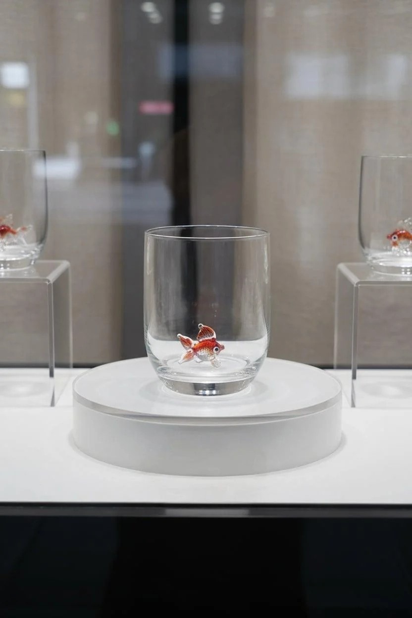 Sheforshe Cam Bardak Japon Balığı