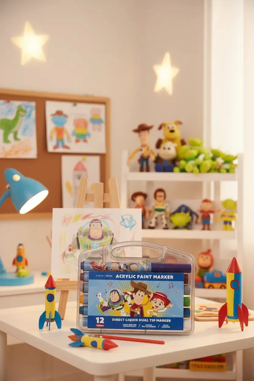 Disney Pixar Koleksiyonu Akrilik Marker Seti (12 Renk)