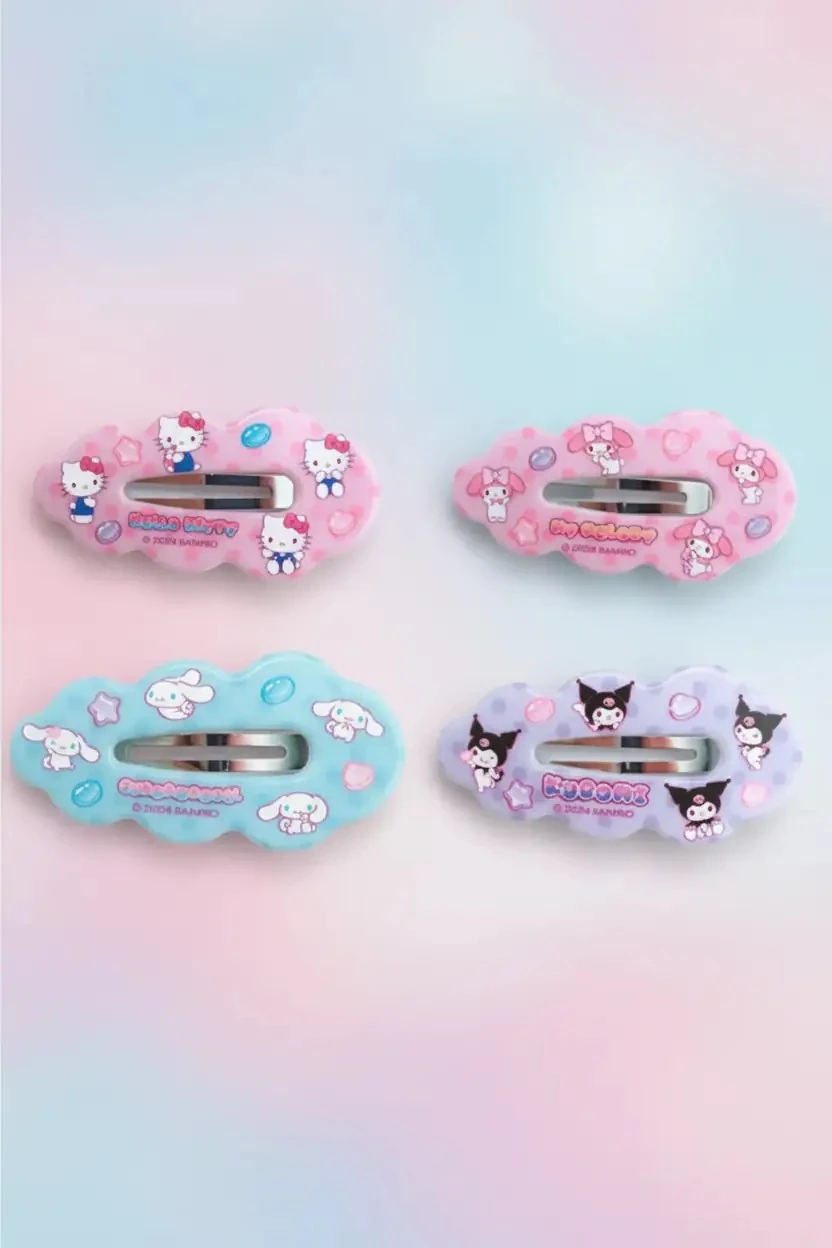 Sanrio Lisanslı Hello Kitty Ve Arkadaşları Sweet Factory Serisi Renkli Saç Tokası