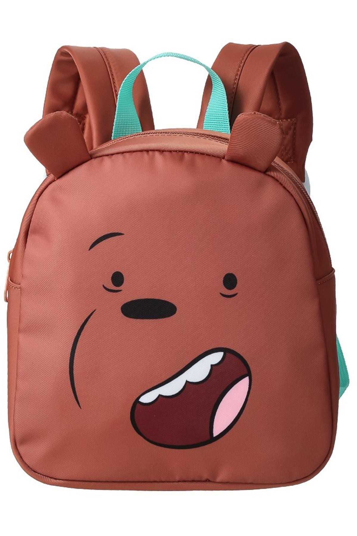 We Bare Bears Lisanslı Mini Sırt Çantası - Boz Ayı 20 Cm