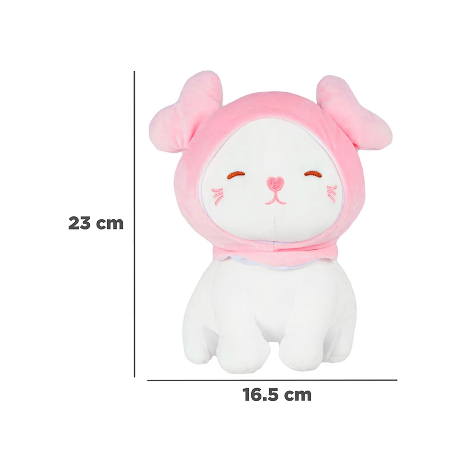 Şapkalı Sevimli Kedi Peluş Oyuncak 27cm