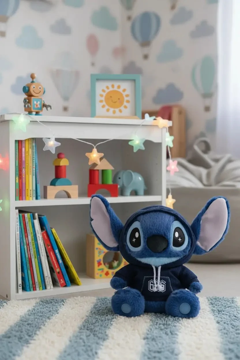Disney Lilo & Stitch Lisanslı Peluş Oyuncak 38 Cm – Şapkalı Oturan Yumuşacık Tasarım