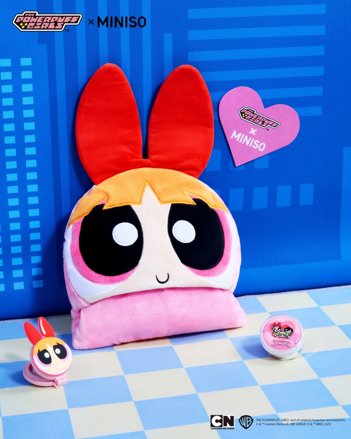 Powerpuff Girls Lisanslı Kalın Kapüşonlu Battaniye (Blossom)