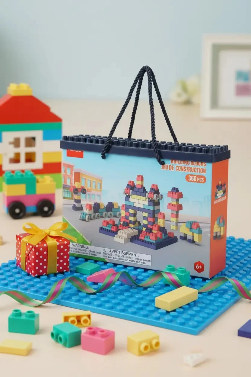 Miniso Lisanslı Basic Element Büyük Oyun Bloğu 360 Parça – Yaratıcı Set