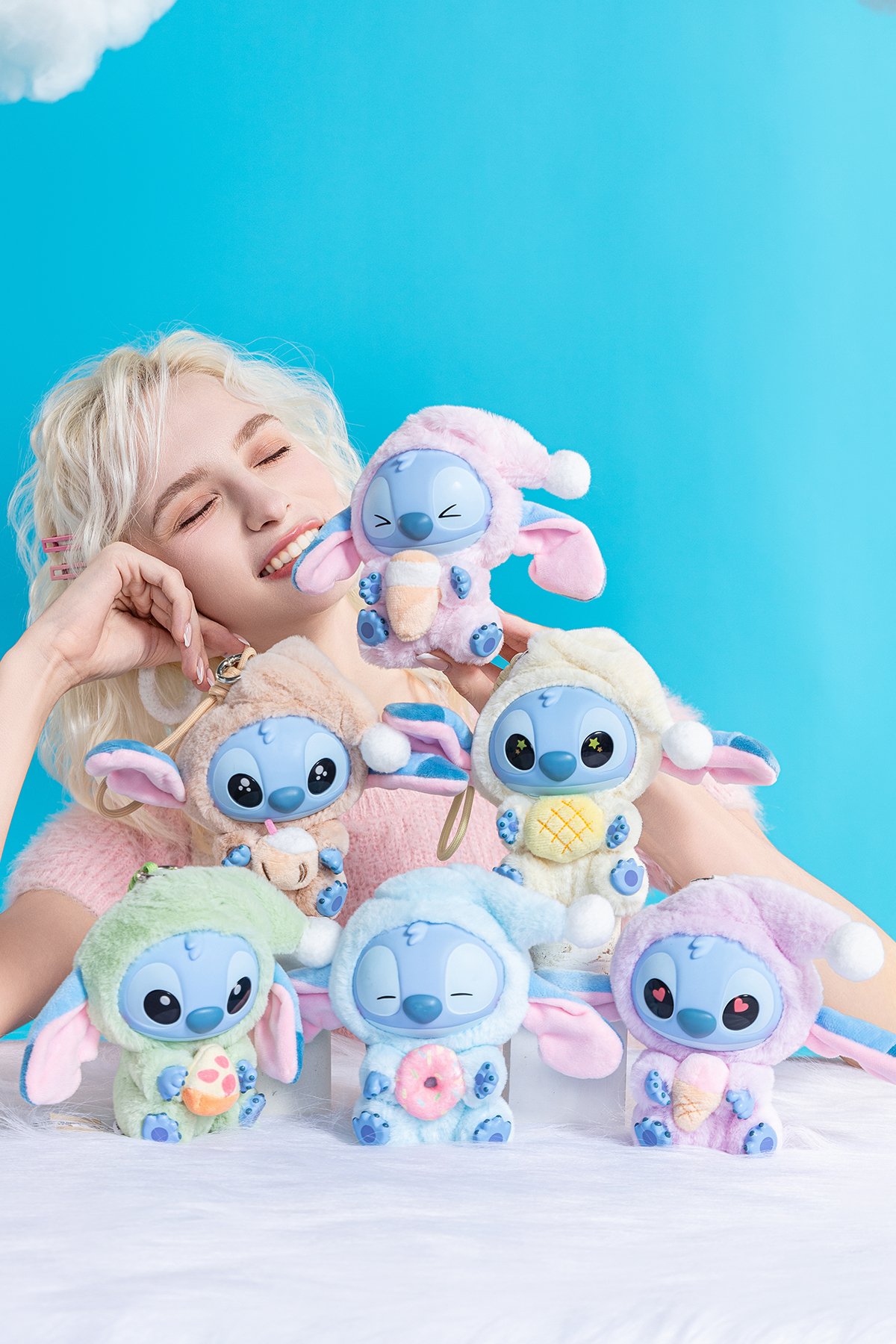 Disney Lilo&Stitch Lisanslı Yiyecek Serisi Vinil Peluş Sürpriz Figürlü Kutu - Blind Box