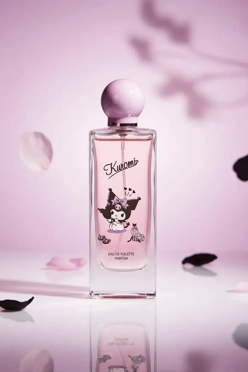 MINISO Sanrio Lisanslı Kuromi Parfüm EDT – Ferah Floral Notalı Kadın Parfümü