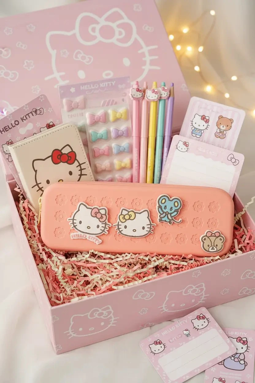 Hello Kitty Stacking Fun Koleksiyonu Delikli Kalem Kutusu