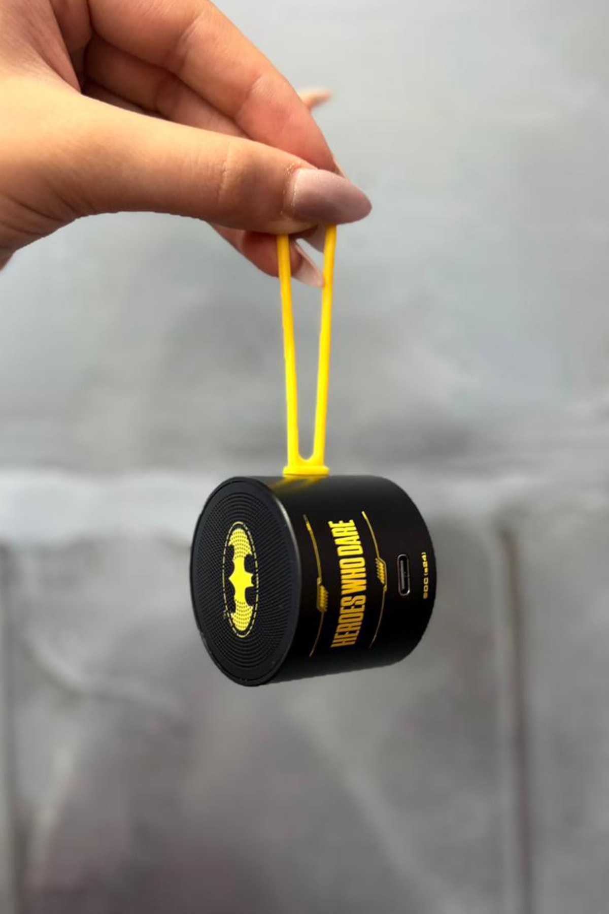 DC Batman Lisanslı Taşınabilir Metal Kablosuz Hoparlör