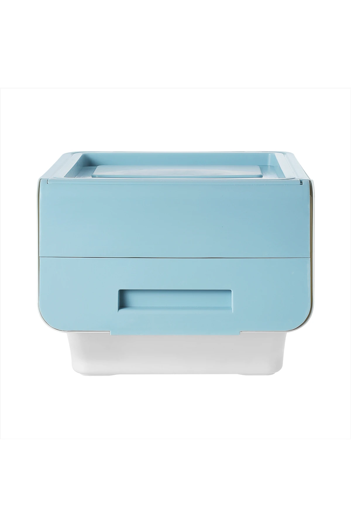 Kapaklı Saklama Kutusu - Mavi (Orta) (Outlet)