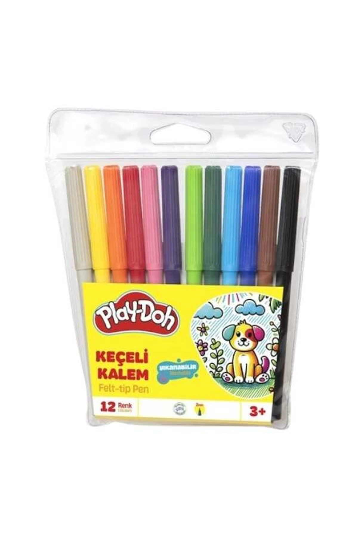 PLAY-DOH KEÇELİ KALEM 2 MM. 12 RENK (PVC)