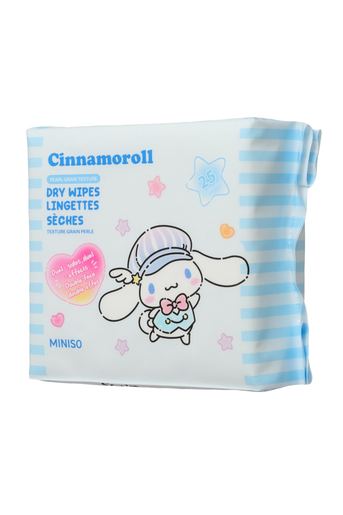 Sanrio Lisanslı Cinnamoroll İnci Dokulu Kuru Mendil (25 Mendil)