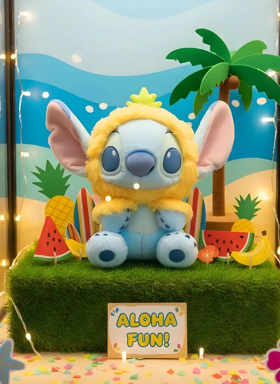 Disney Lilo & Stitch Lisanslı Meyve Serisi Ananas Figürlü Peluş Oyuncak