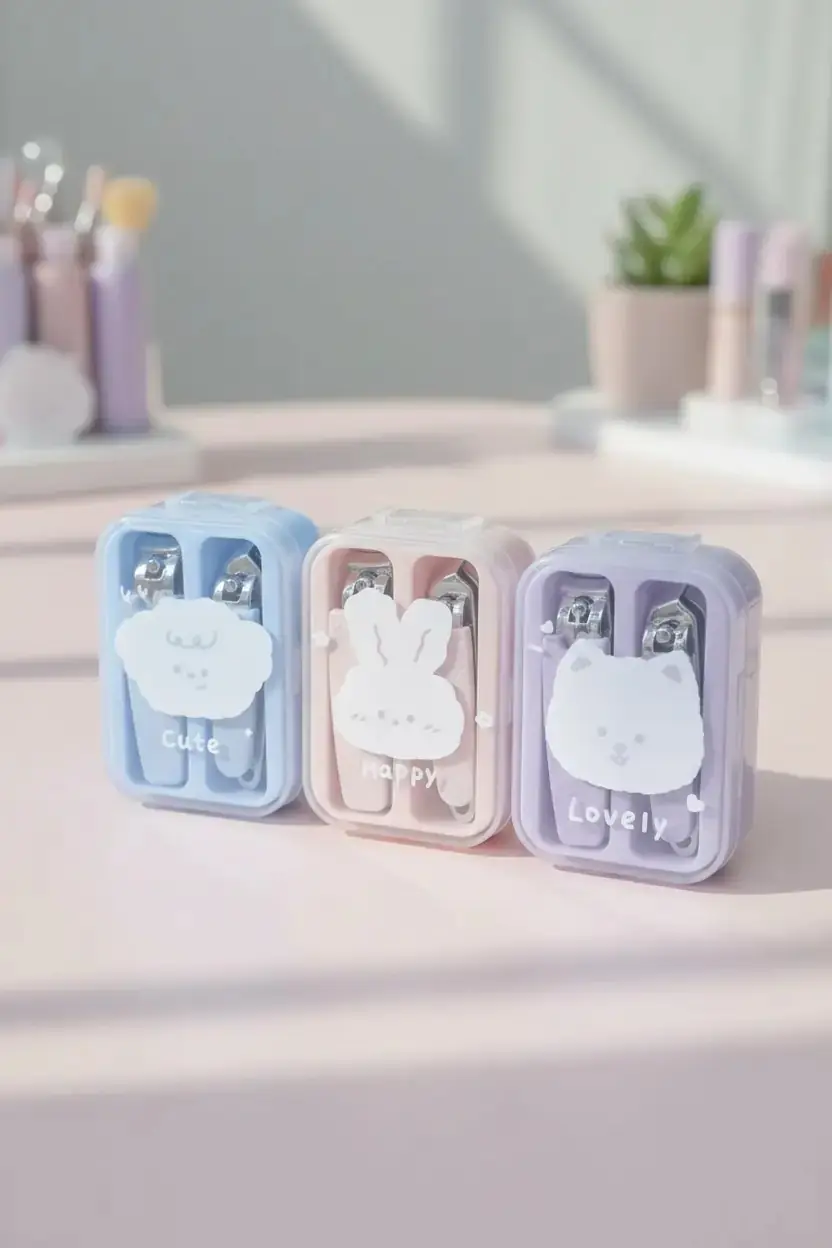 MINISO Lisanslı Hayvan Serisi Manikür Seti 2’li – Taşınabilir 7,1 Cm
