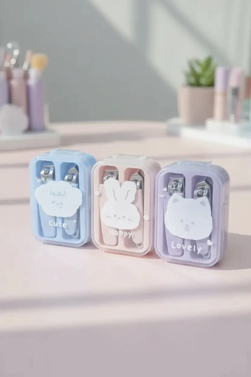 Miniso Lisanslı Hayvan Serisi Manikür Seti 2’li – Taşınabilir 7,1 Cm