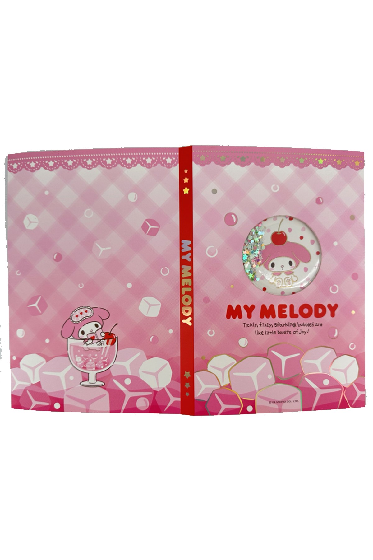 Sanrio Lisanslı Renkli Yaz Serisi Sert Kapak Sallantılı Not Defteri - My Melody