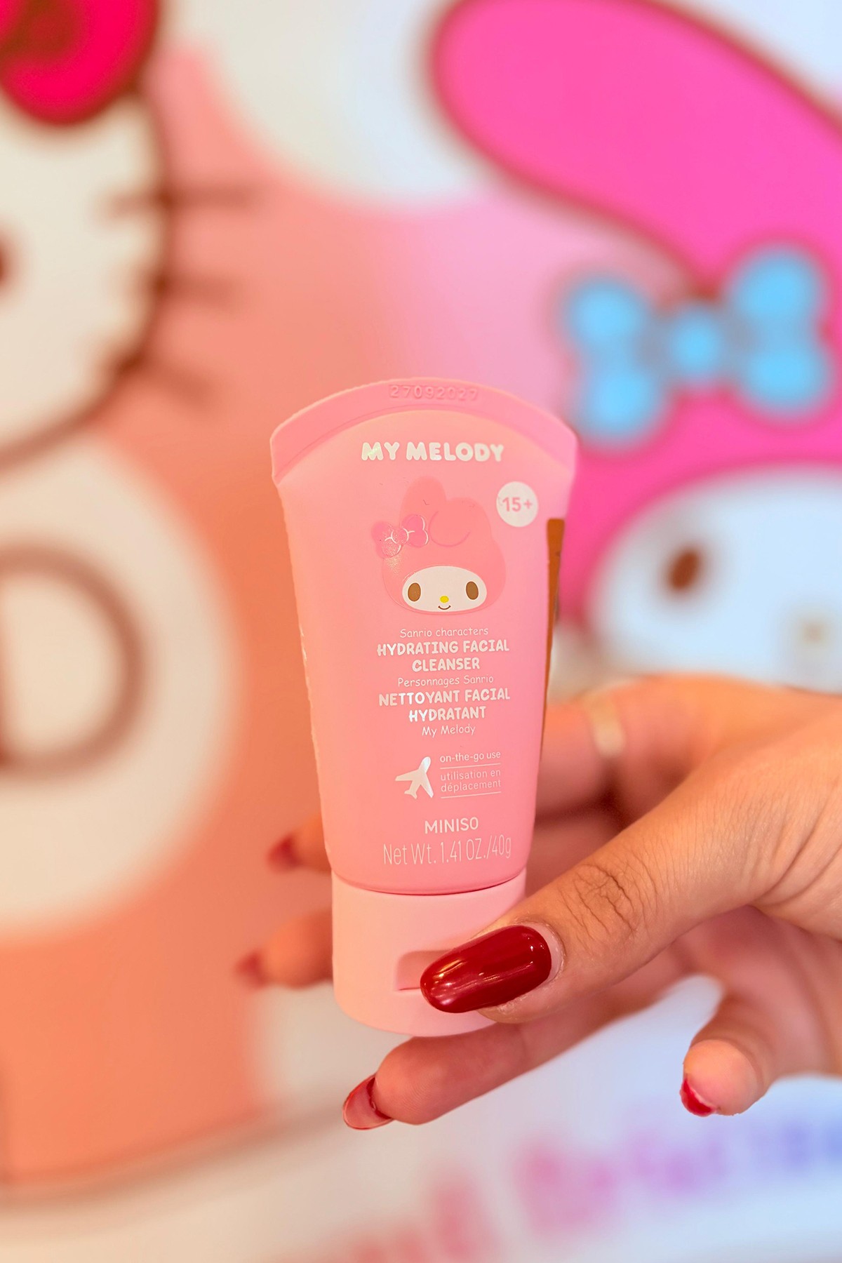 Sanrio My Melody Lisanslı Nemlendirici Yüz Temizleme Jeli 40Gr Seyahat Boyu