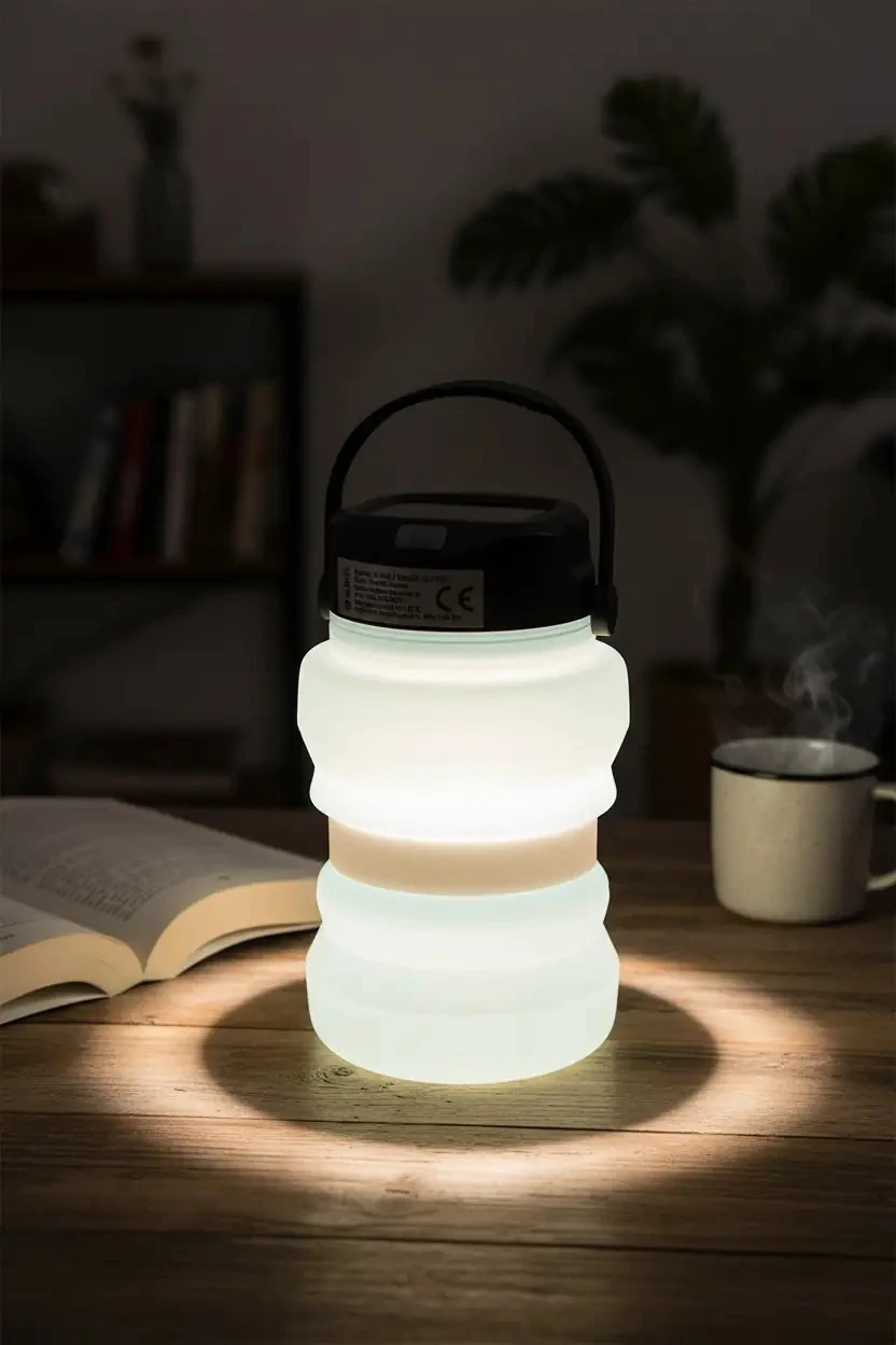 S-Link SL-F187 Güneş Panelli Kamp Feneri – 1200mAh Şarjlı ve LED
