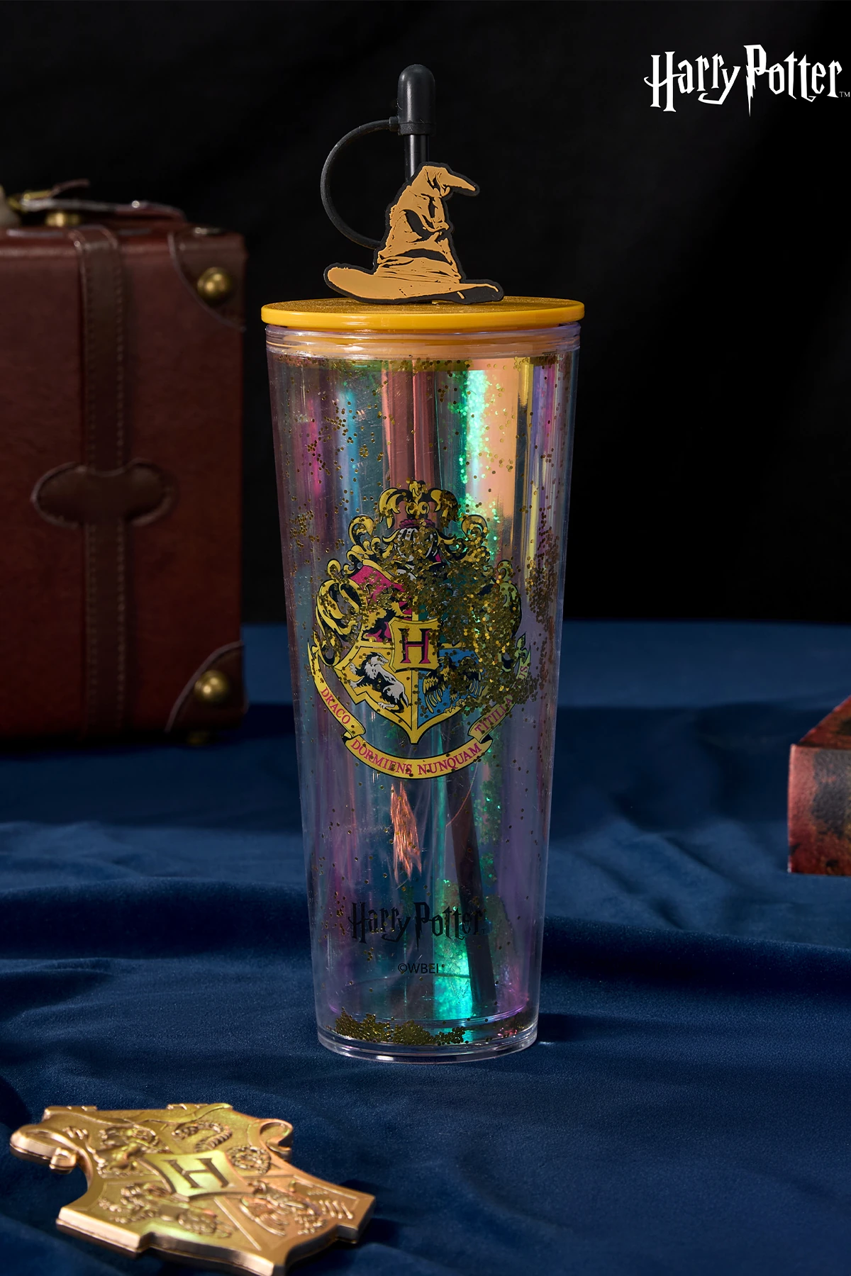 Harry Potter Lisanslı Çift Cidarlı Pipetli Plastik Şişe (Outlet)