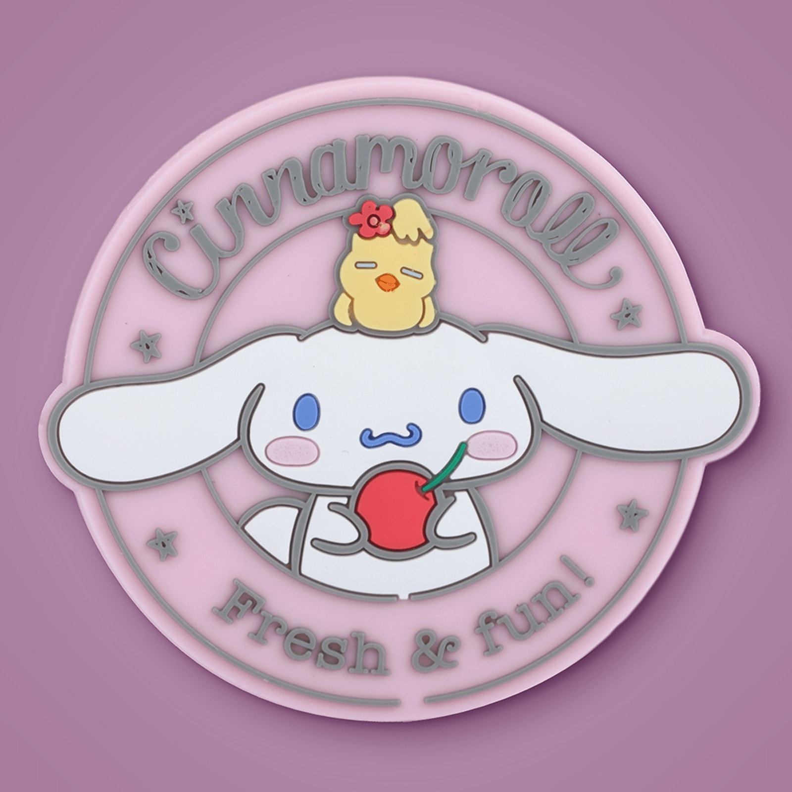 Sanrio Lisanslı  Cinnamoroll Karikatür Silikon Tek Taraflı Taşınabilir Ayna