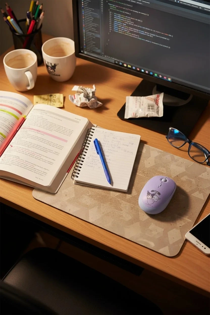 Sanrio Lisanslı Sessiz Mouse - Kuromi