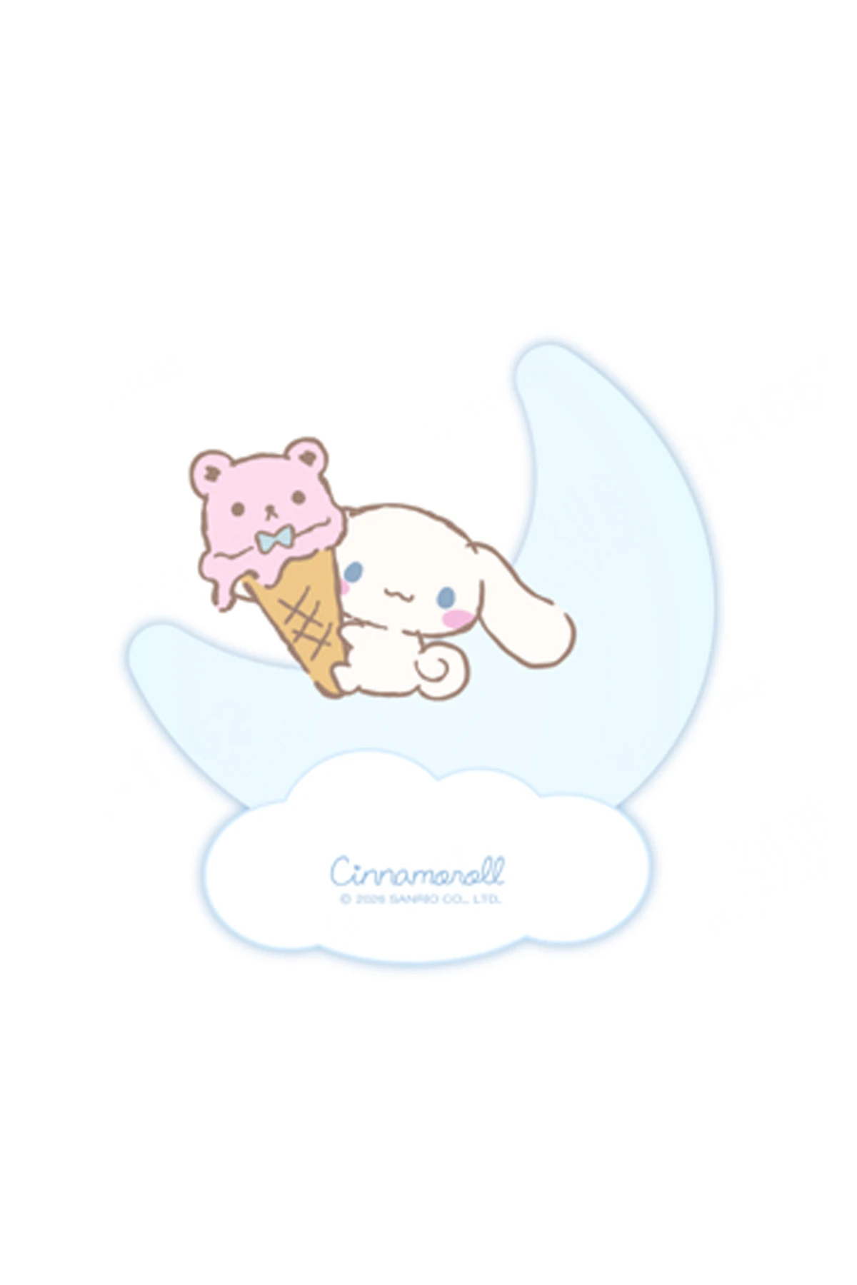 Cinnamoroll Sweet Dream Koleksiyonu Yıldız ve Ay Dekoratif Gece Lambası (Ay)