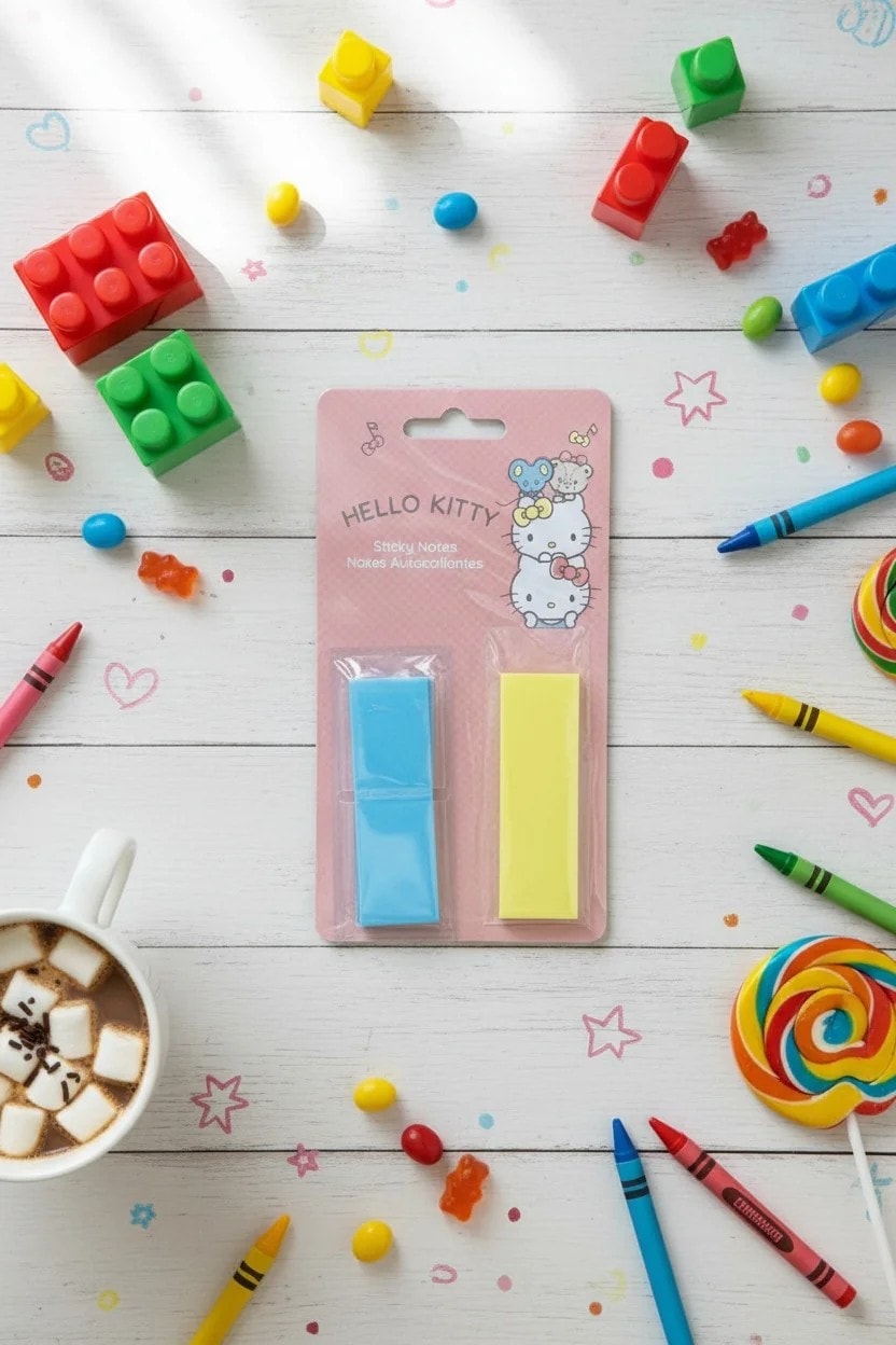 Sanrio Lisanslı Stacking Fun Serisi Kılıflı Yapışkan Mini Notlar (Hello Kitty)