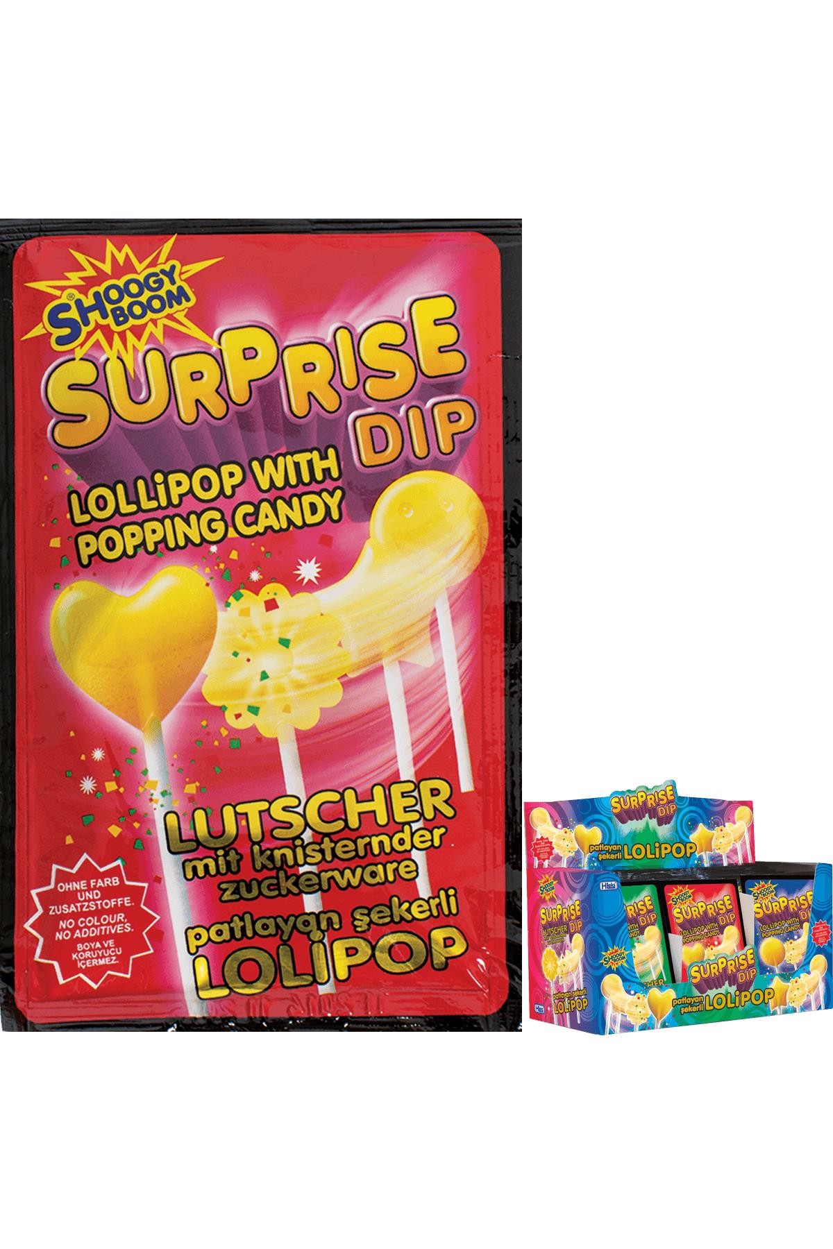 Surprise Dip Patlayan Şekerli Lolipop