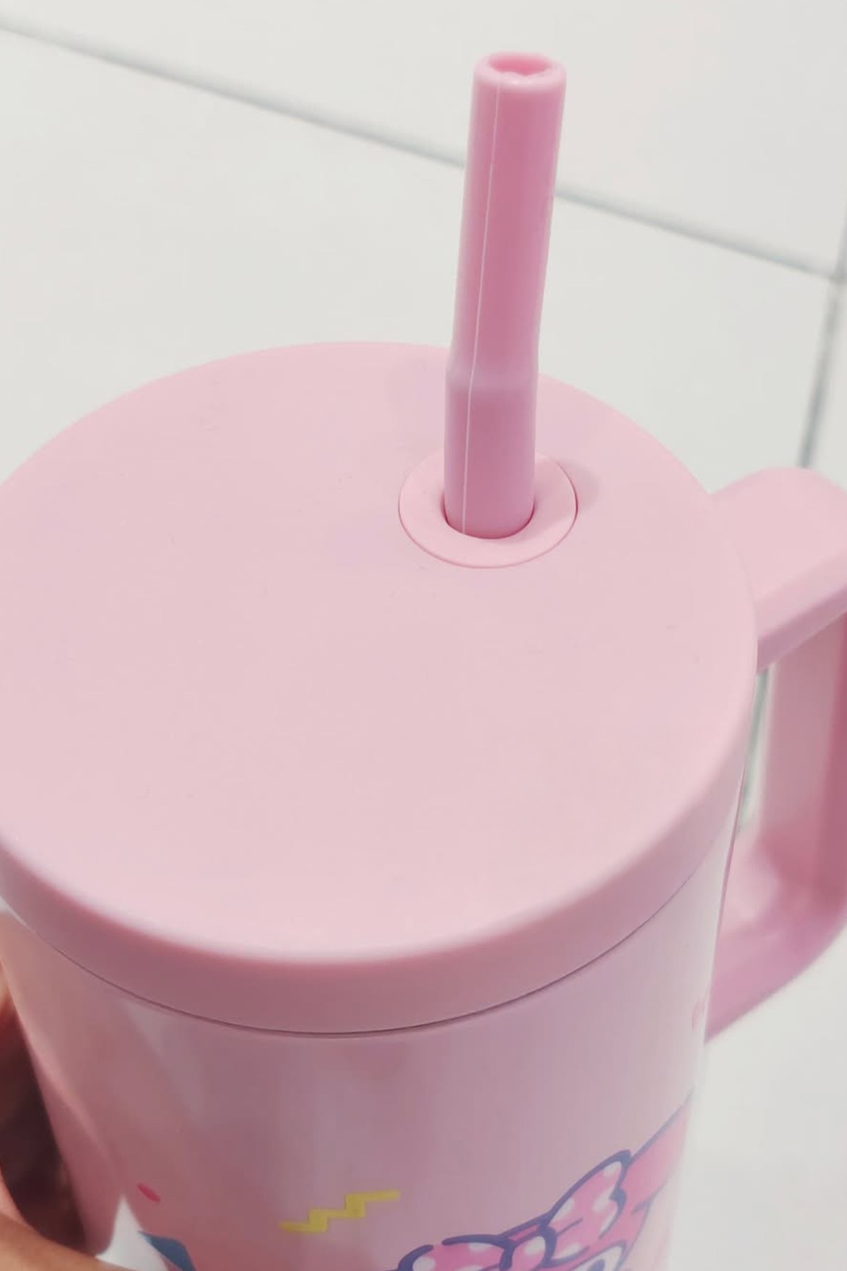 Sanrio Lisanslı Pipetli Çift Cidarlı Termos 1200 ml - My Melody