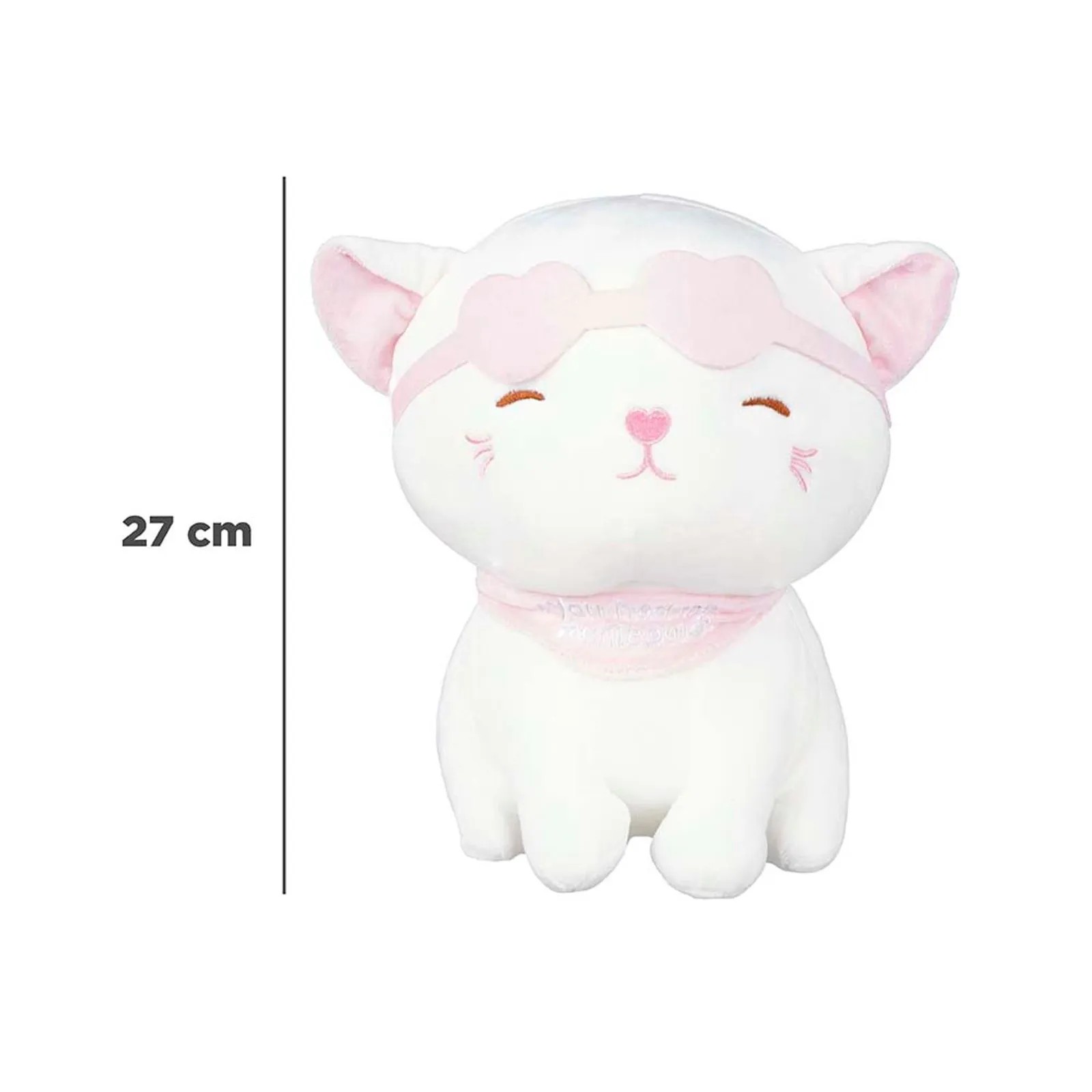 Gözlüklü Yumuşak Kedi 27cm