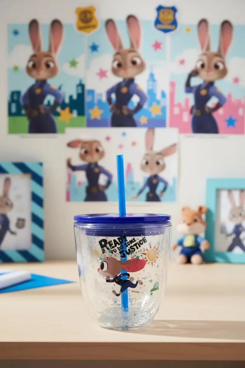 Disney Zootropolis Lisanslı Çift Cidarlı Plastik Şişe 435 ml