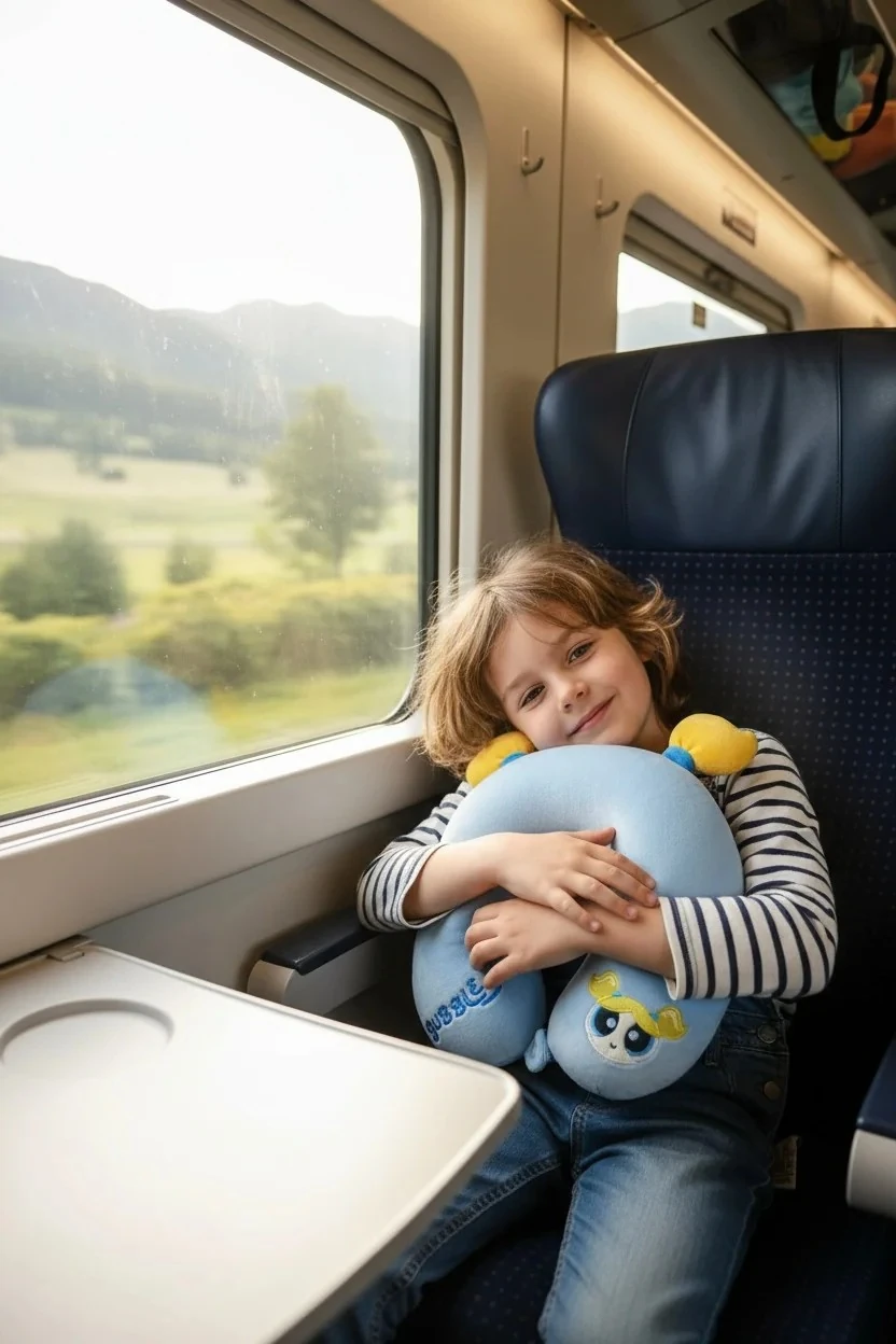 Powerpuff Girls Lisanslı Hafızalı Boyun Yastığı (Bubbles)