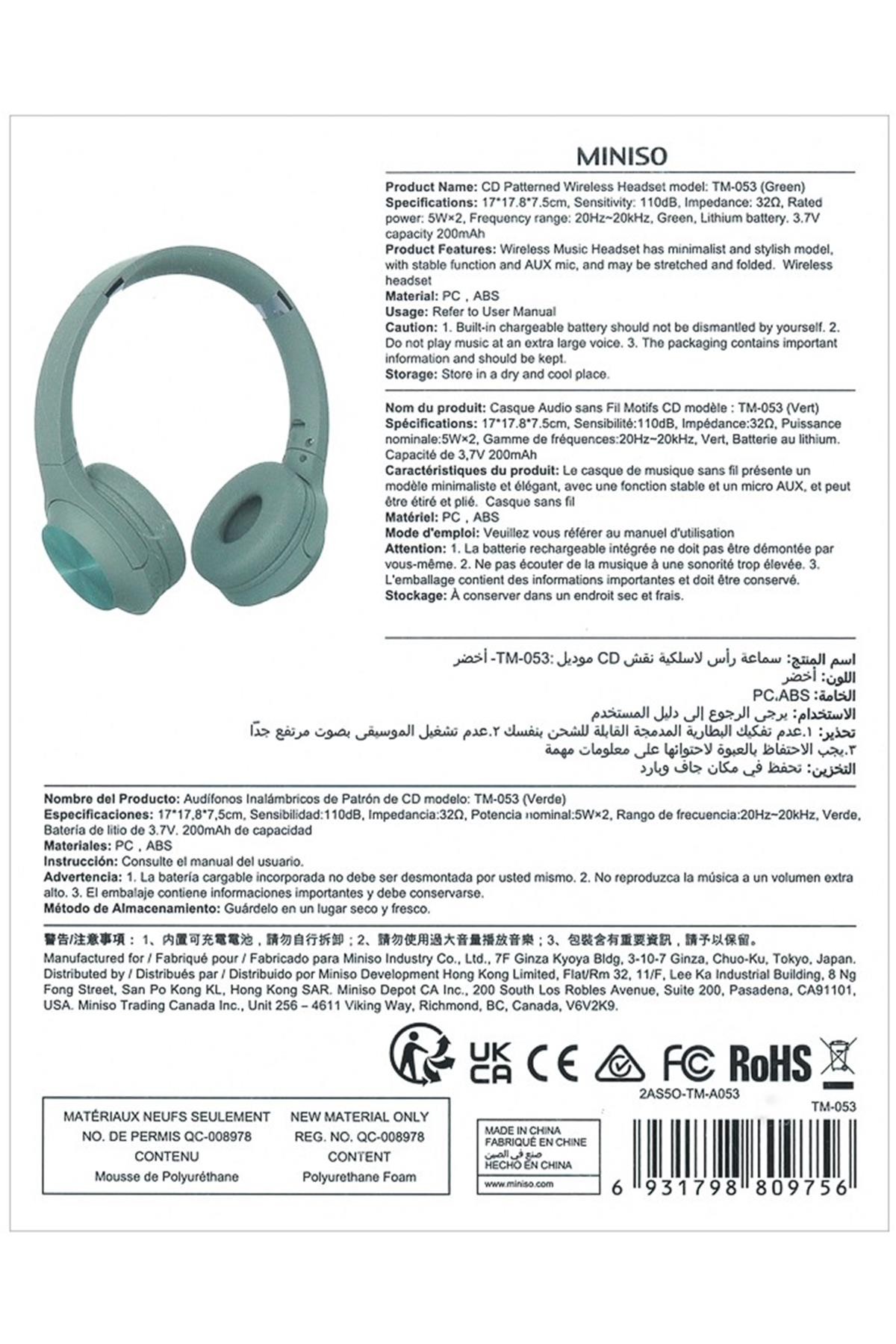 Bluetooth Kulaklık Model: Tm-053