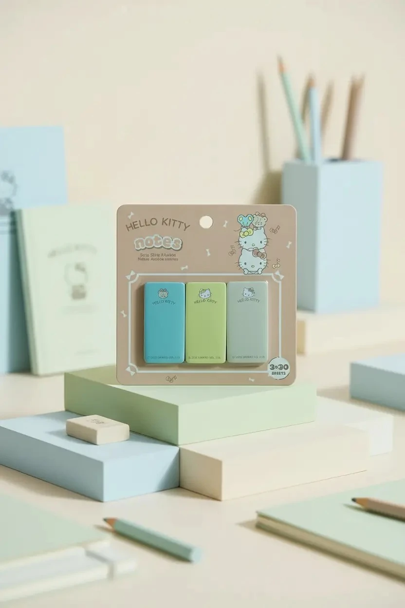 Sanrio Lisanslı Hello Kitty Sert Kapak Dikey Not Kağıdı – 90 Yaprak