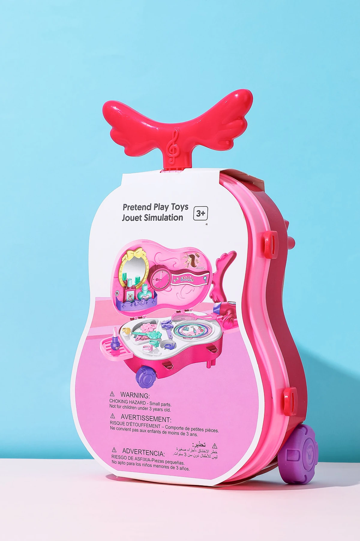 Açılabilir Keman Figürlü Oyuncak Güzellik Seti