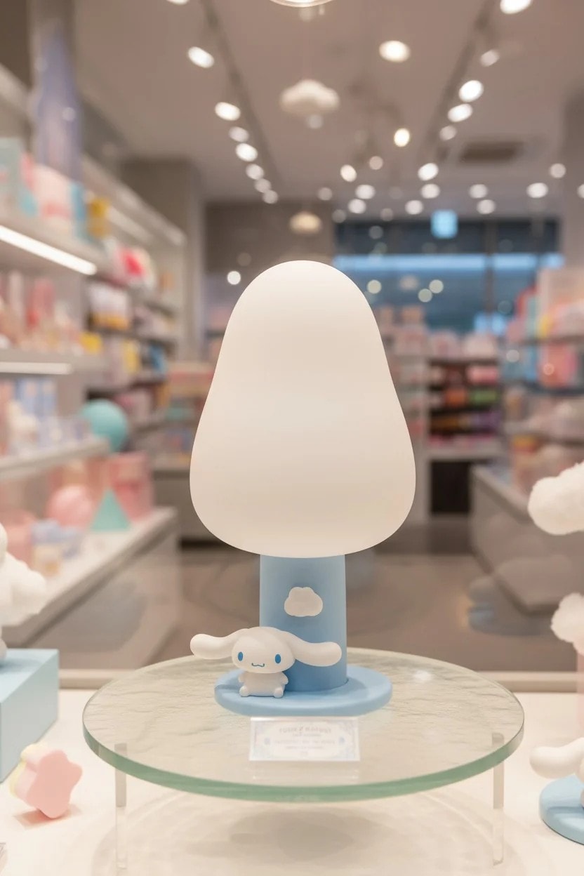 Sanrio Lisanslı Cinnamoroll LED Gece Lambası 4