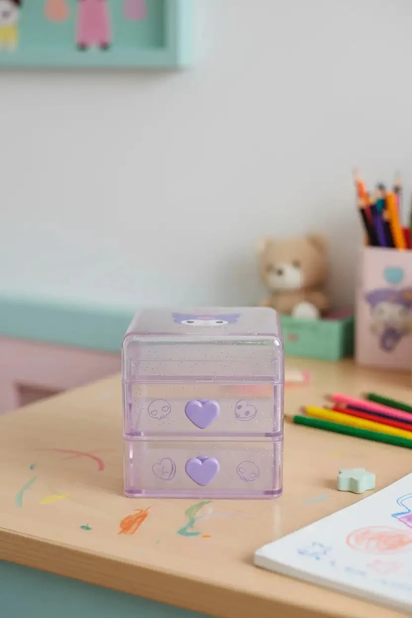 Sanrio Lisanslı Mini Masa Düzenleyici (Kuromi)