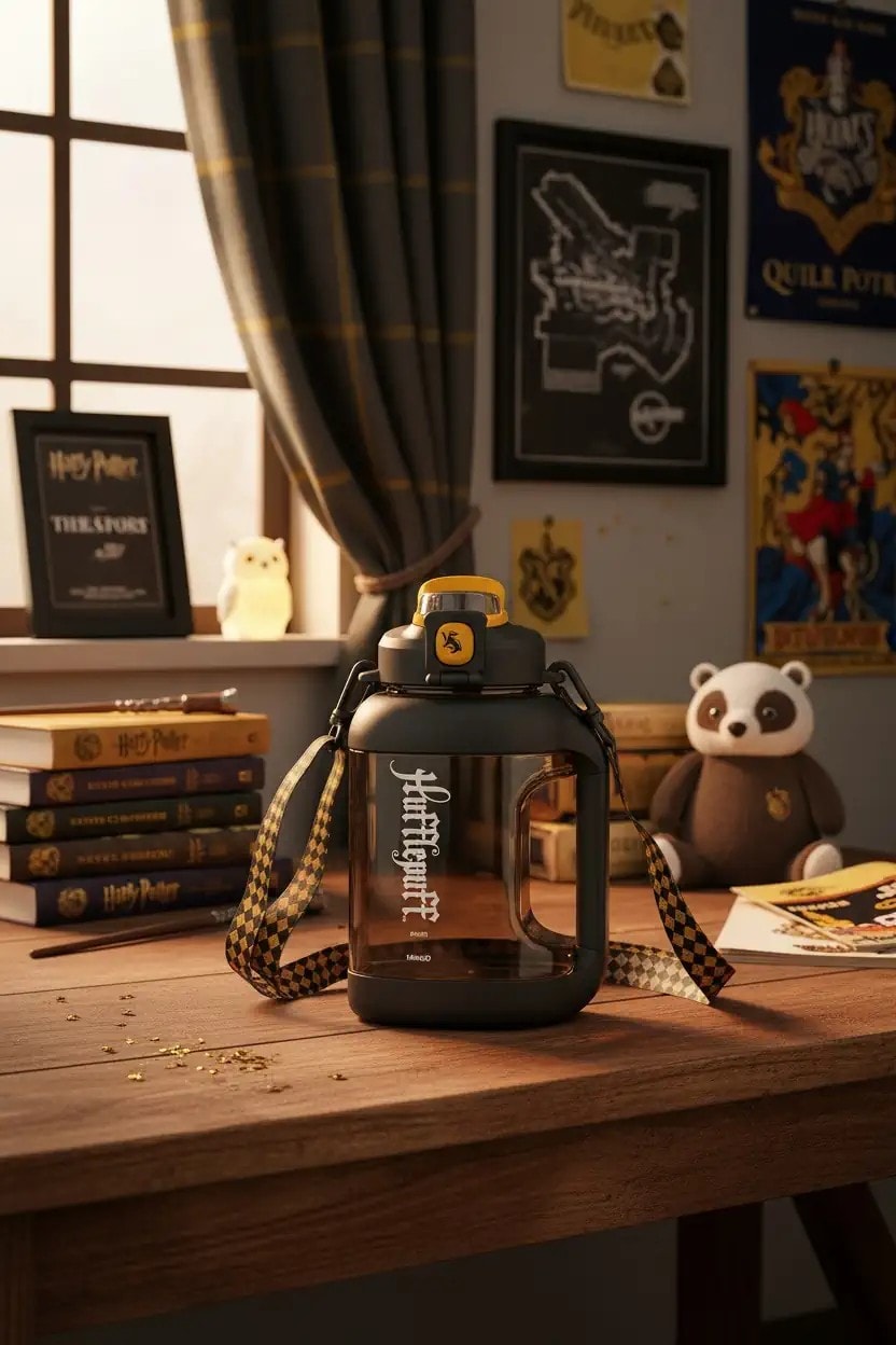 Harry Potter Lisanslı Plastik Suluk (1600ml) - Hufflepuff