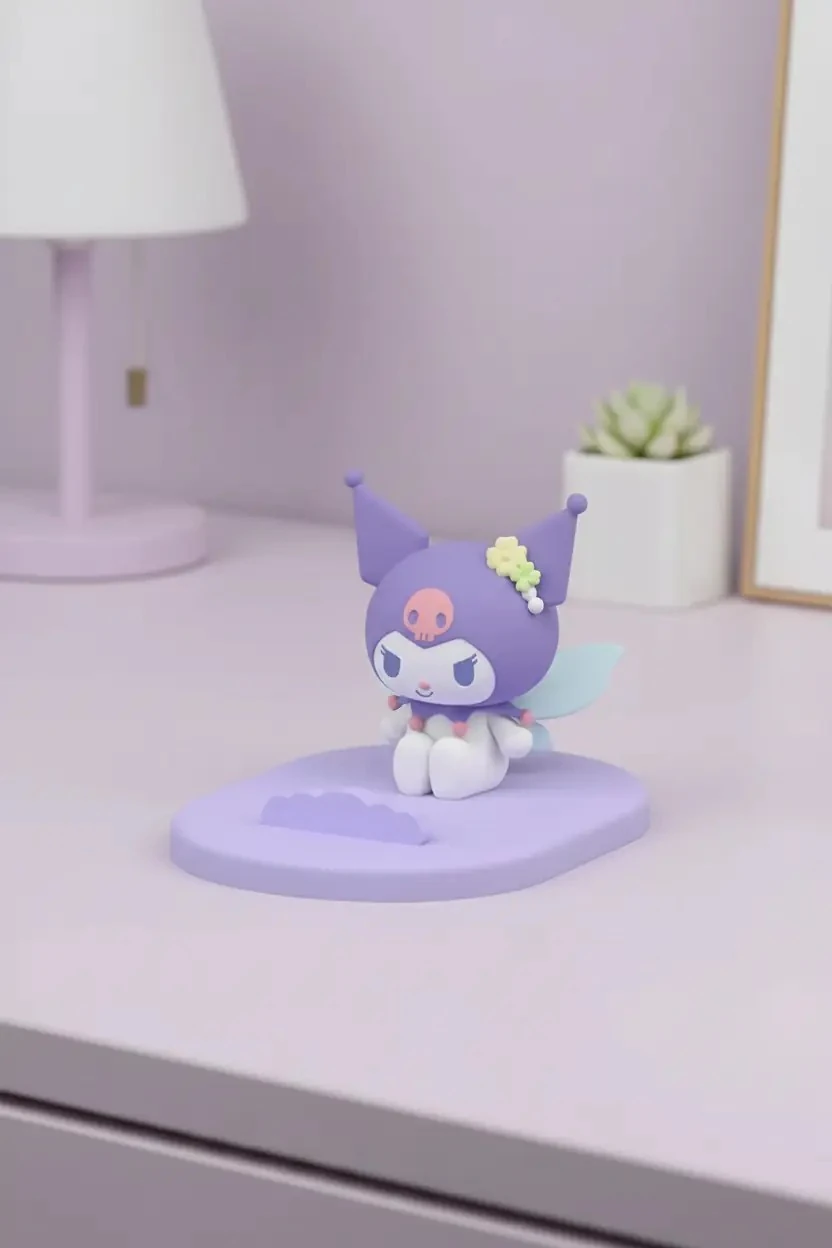 Sanrio Lisanslı Masa Üstü Telefon Tutucu - Kuromi