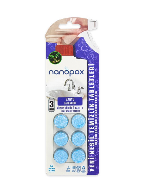 NanoPax Kireç Sökücü Temizlik Tableti 6 Tablet 3 L